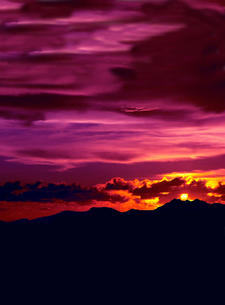 c'est le coucher de soleil